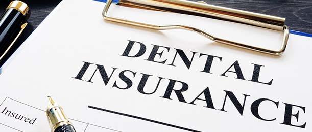 Dental insurance form resting on a table