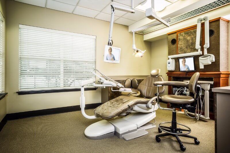 Dental exam chair