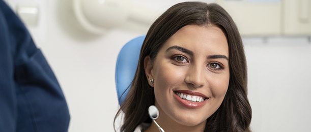 Woman during dental checkup in Jacksonville