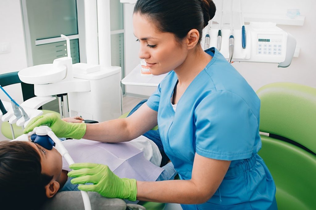 patient under dental sedation